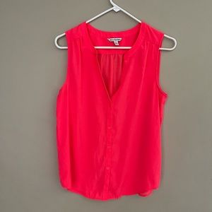 Sheer sleeveless blouse